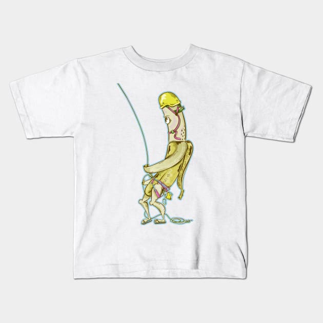 Banana belaying Kids T-Shirt by mailboxdisco